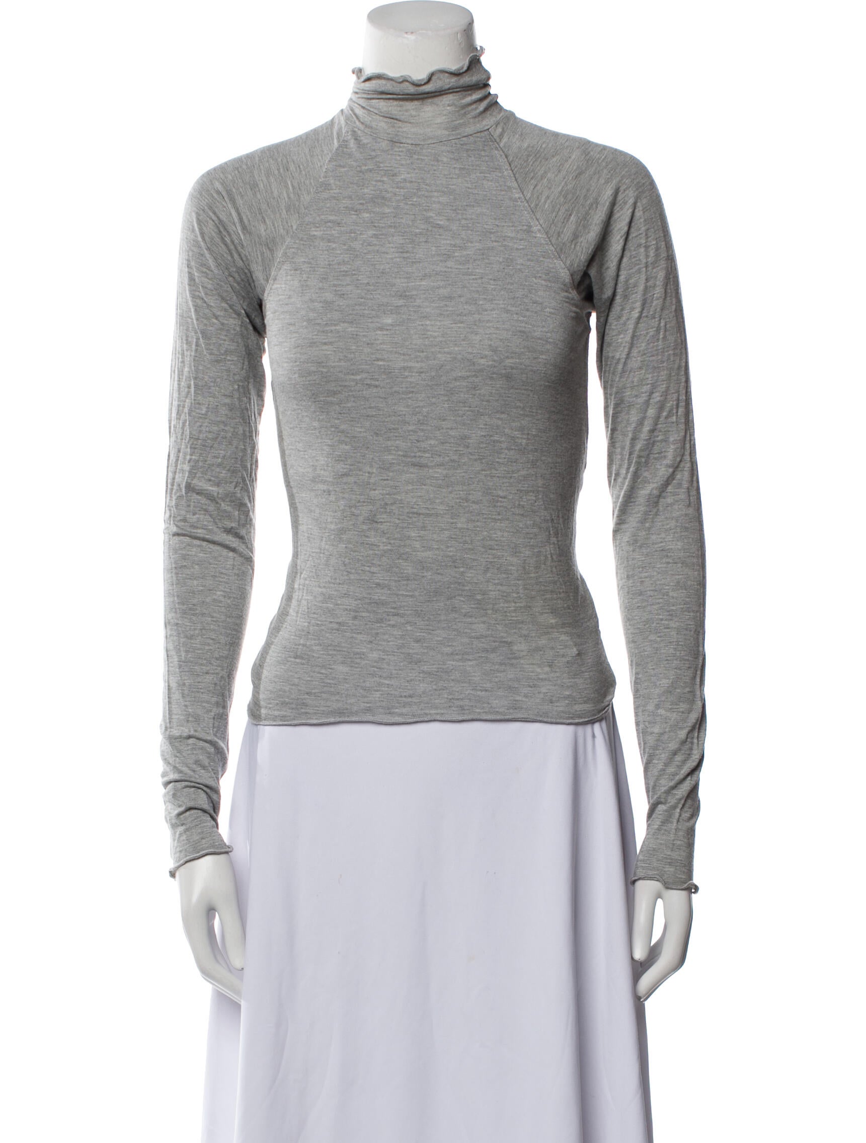The Line by K Mock Neck Long Sleeve Top