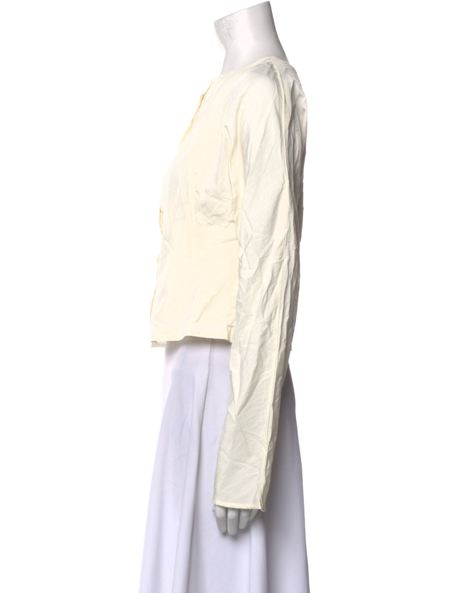 The Line by K Bateau Neckline Long Sleeve Crop Top