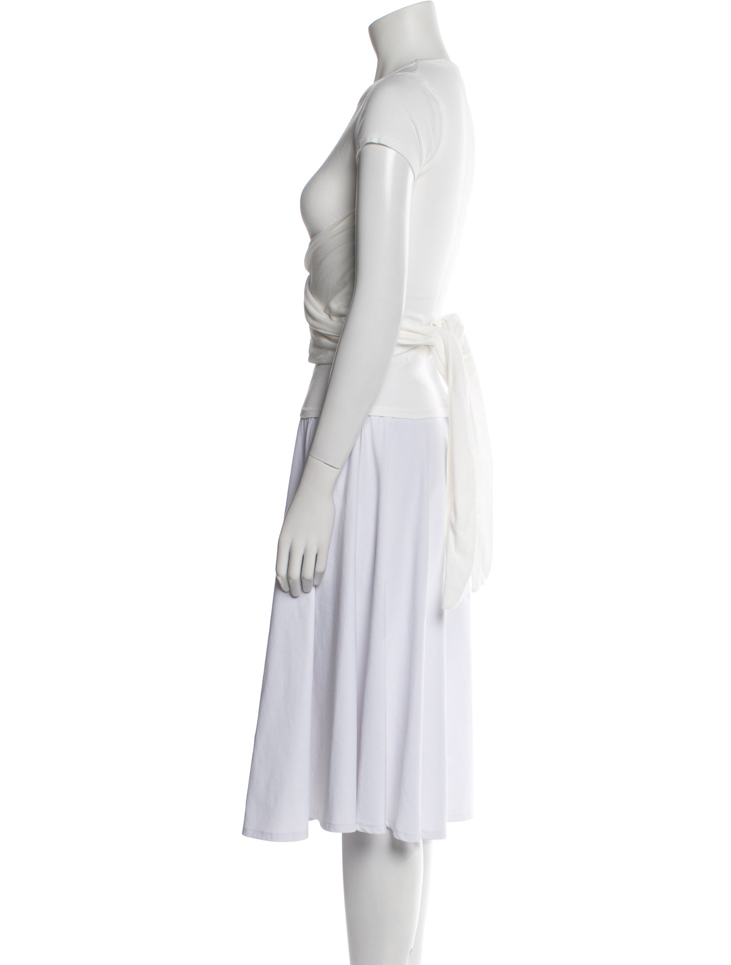 The Line by K Cowl Neck Short Sleeve Crop Top