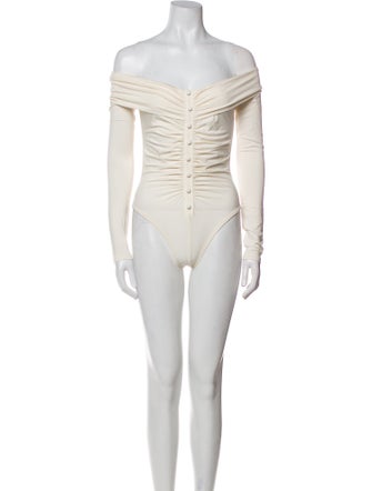 The Line by K Off-The-Shoulder Short Sleeve Bodysuit