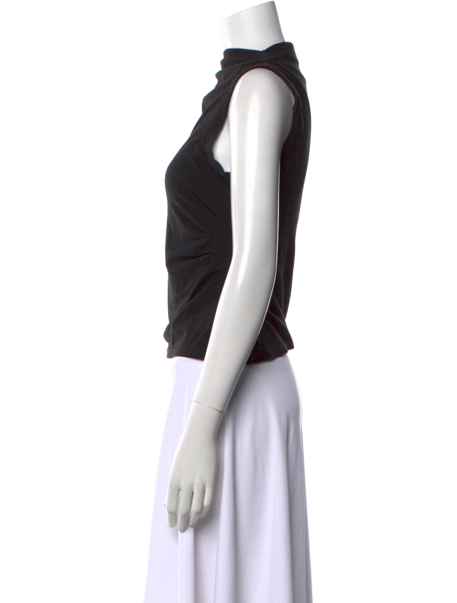 The Line by K Bateau Neckline Sleeveless Crop Top