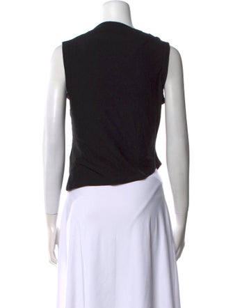 The Line by K Bateau Neckline Sleeveless Crop Top