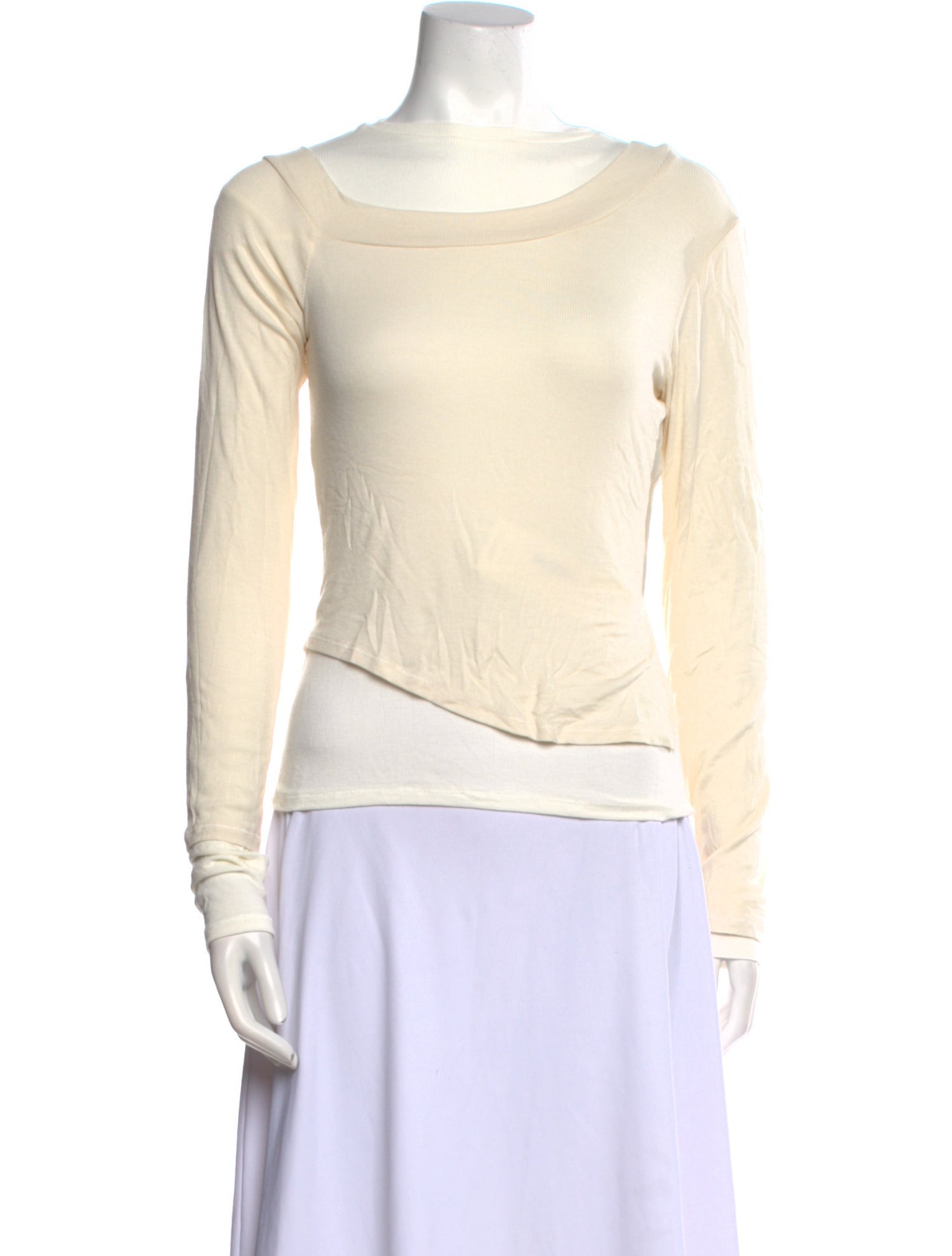 The Line by K Scoop Neck Long Sleeve Sweatshirt