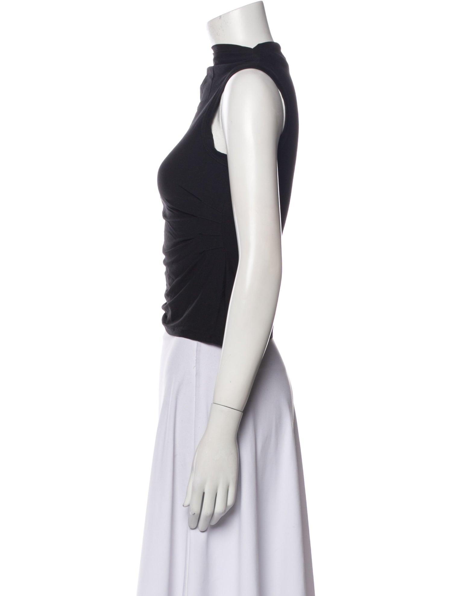 The Line by K Mock Neck Sleeveless Crop Top