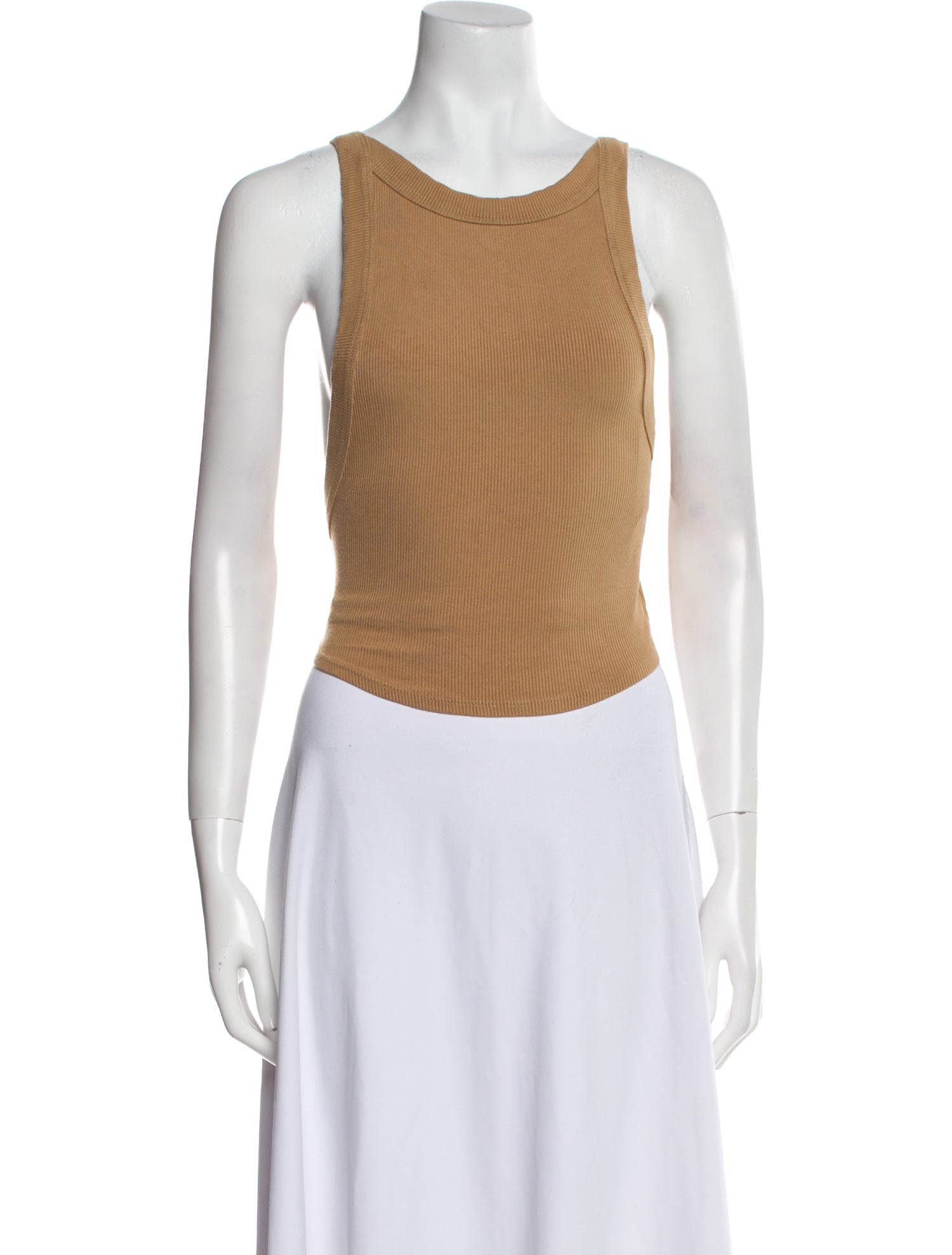 The Line by K Scoop Neck Sleeveless Crop Top