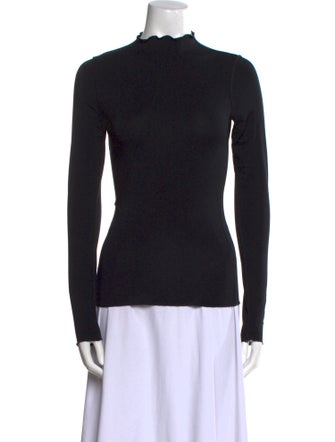 The Line by K Mock Neck Long Sleeve Top