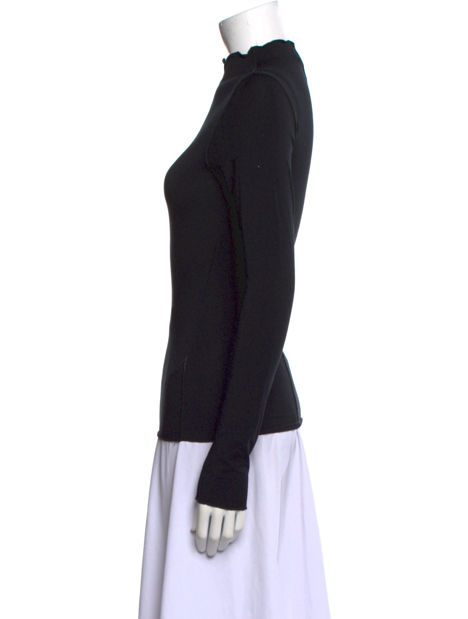 The Line by K Mock Neck Long Sleeve Top