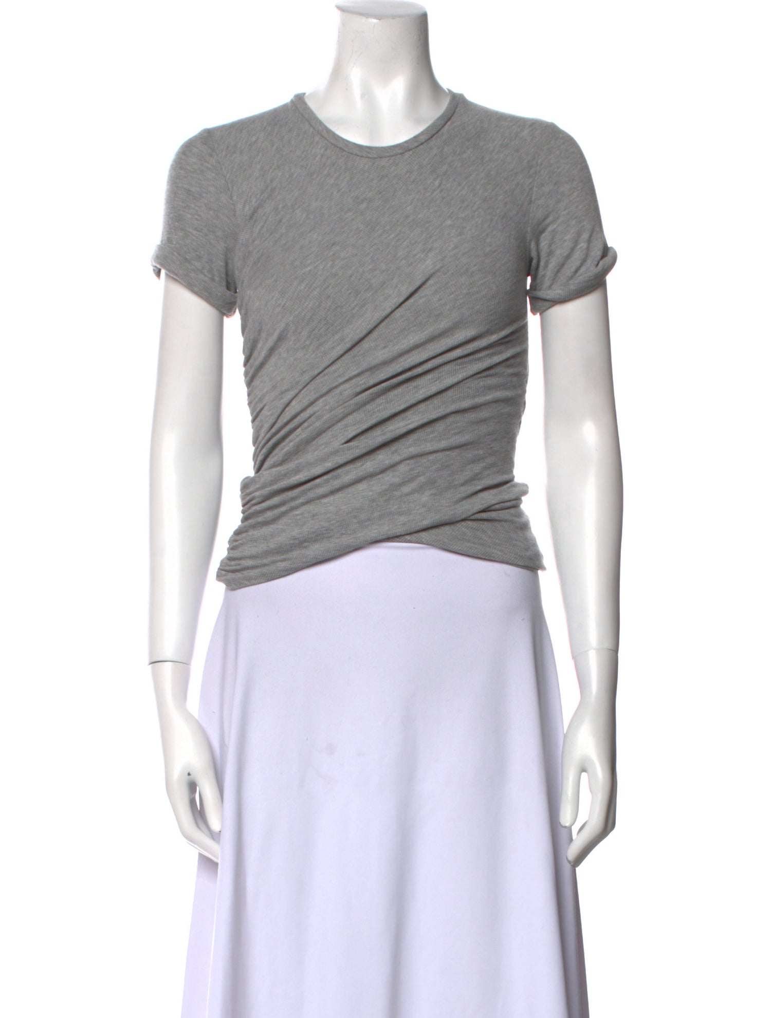 The Line by K Crew Neck Short Sleeve Crop Top