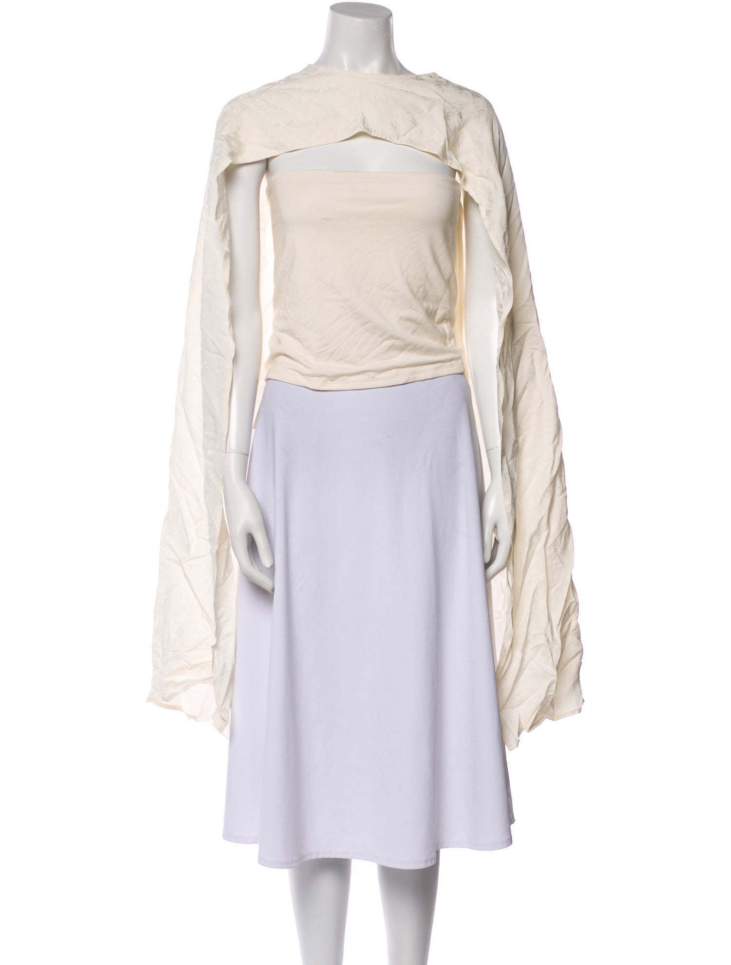 The Line by K Off-The-Shoulder Long Sleeve Crop Top