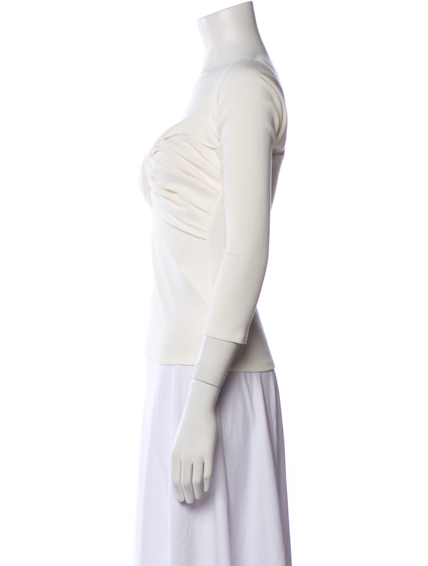 The Line by K V-Neck Three-Quarter Sleeve Top