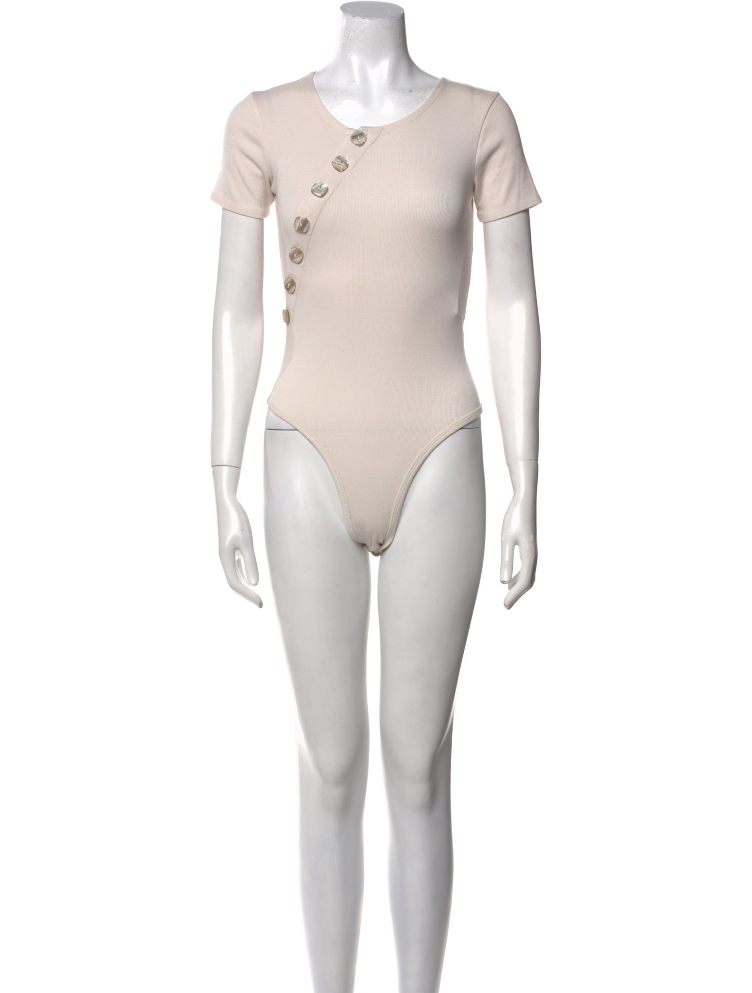 The Line by K Crew Neck Short Sleeve Bodysuit