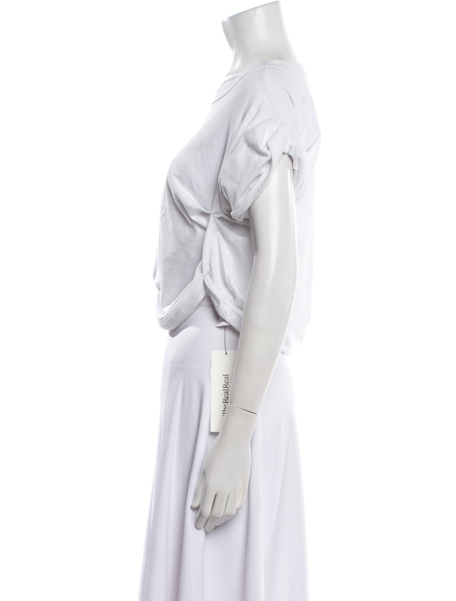 The Line by K Scoop Neck Short Sleeve Crop Top