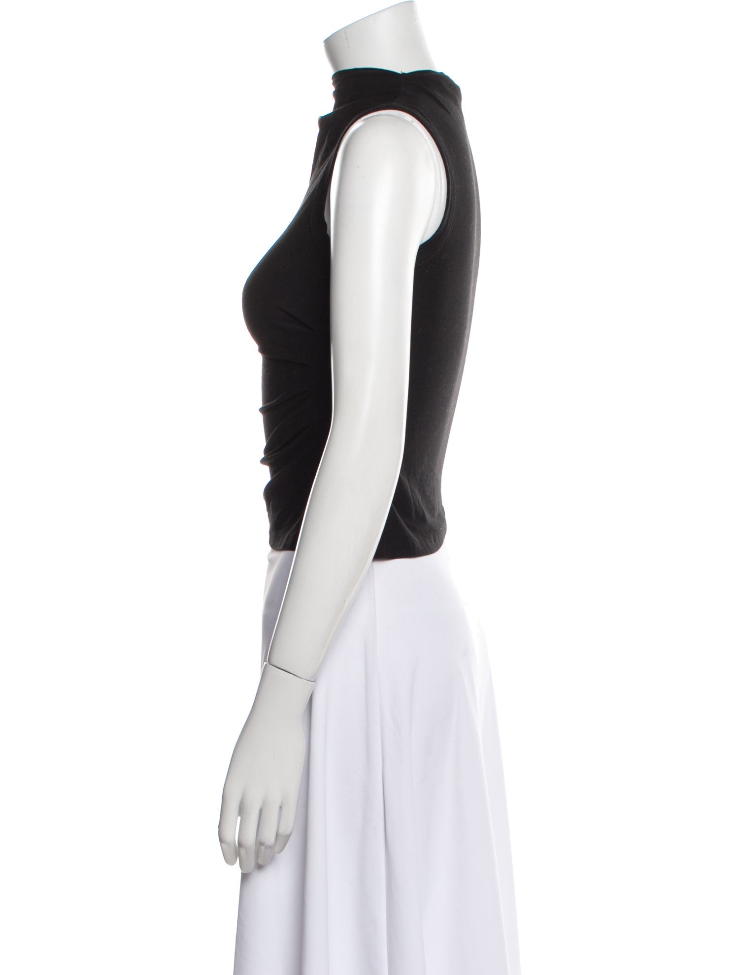 The Line by K Mock Neck Sleeveless Crop Top
