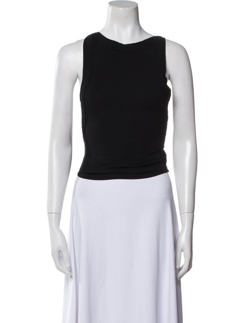 The Line by K Bateau Neckline Sleeveless Crop Top