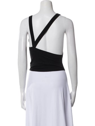 The Line by K Bateau Neckline Sleeveless Crop Top