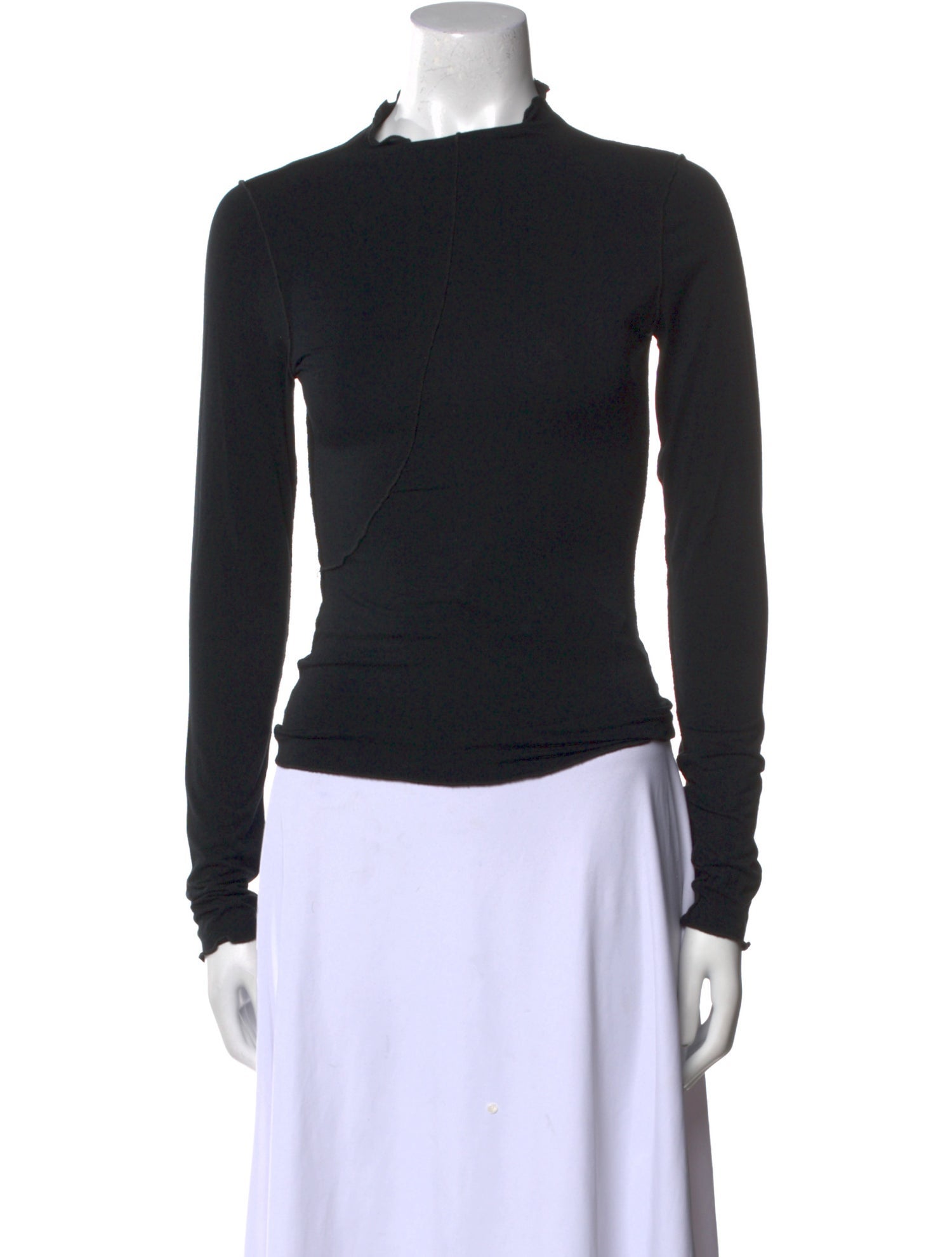 The Line by K Mock Neck Long Sleeve Top