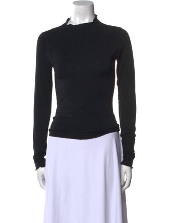 The Line by K Mock Neck Long Sleeve Top