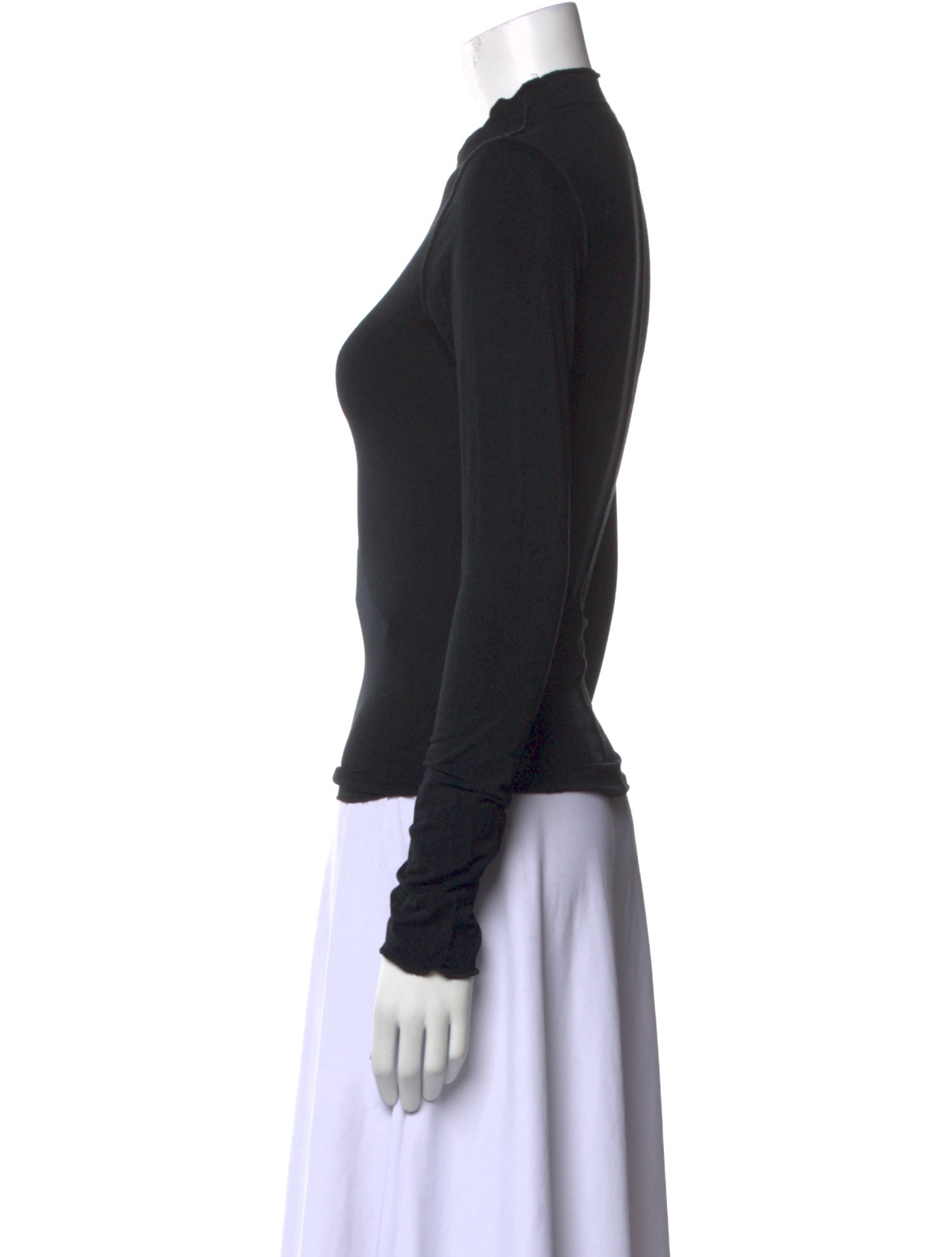 The Line by K Mock Neck Long Sleeve Top