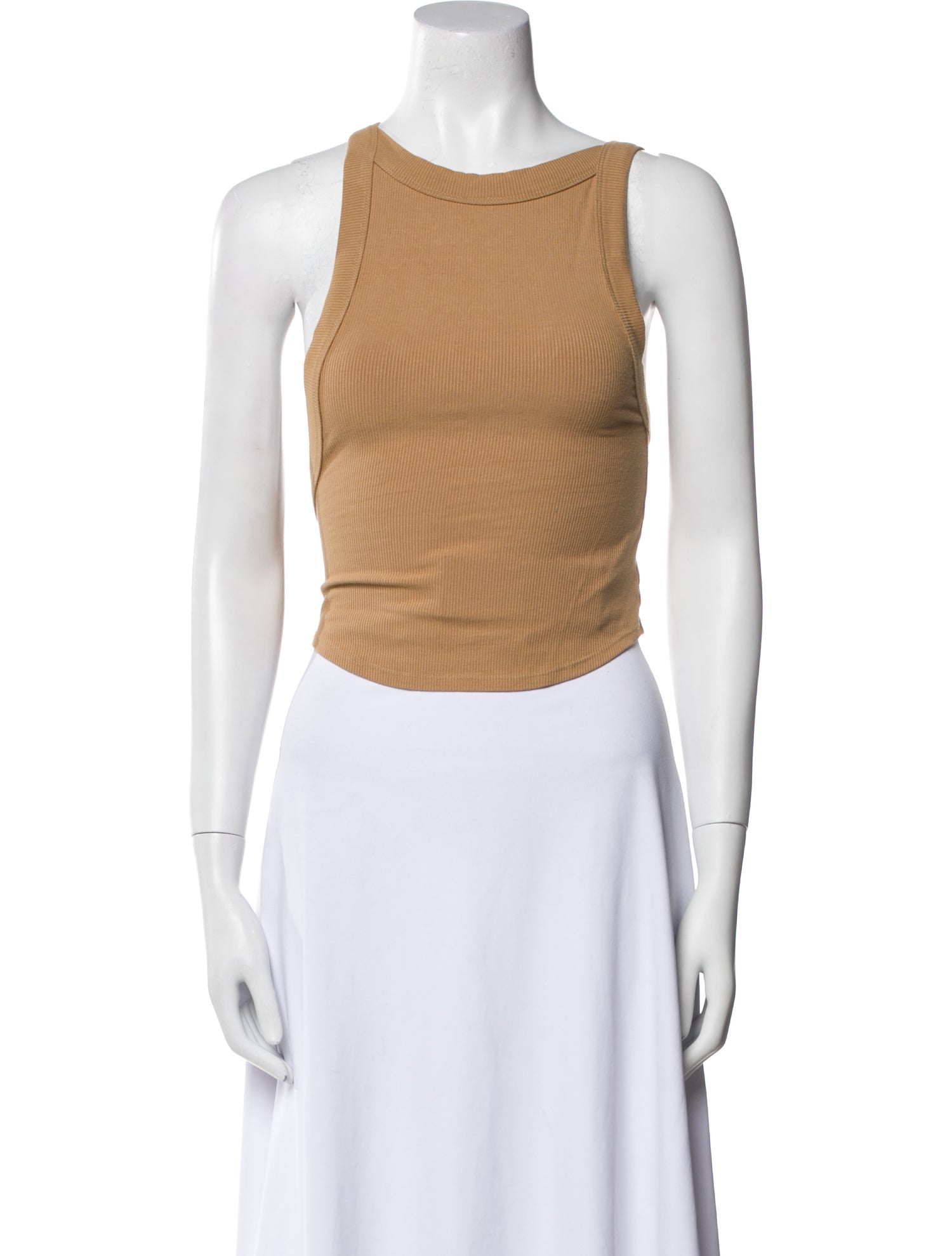 The Line by K Scoop Neck Sleeveless Crop Top