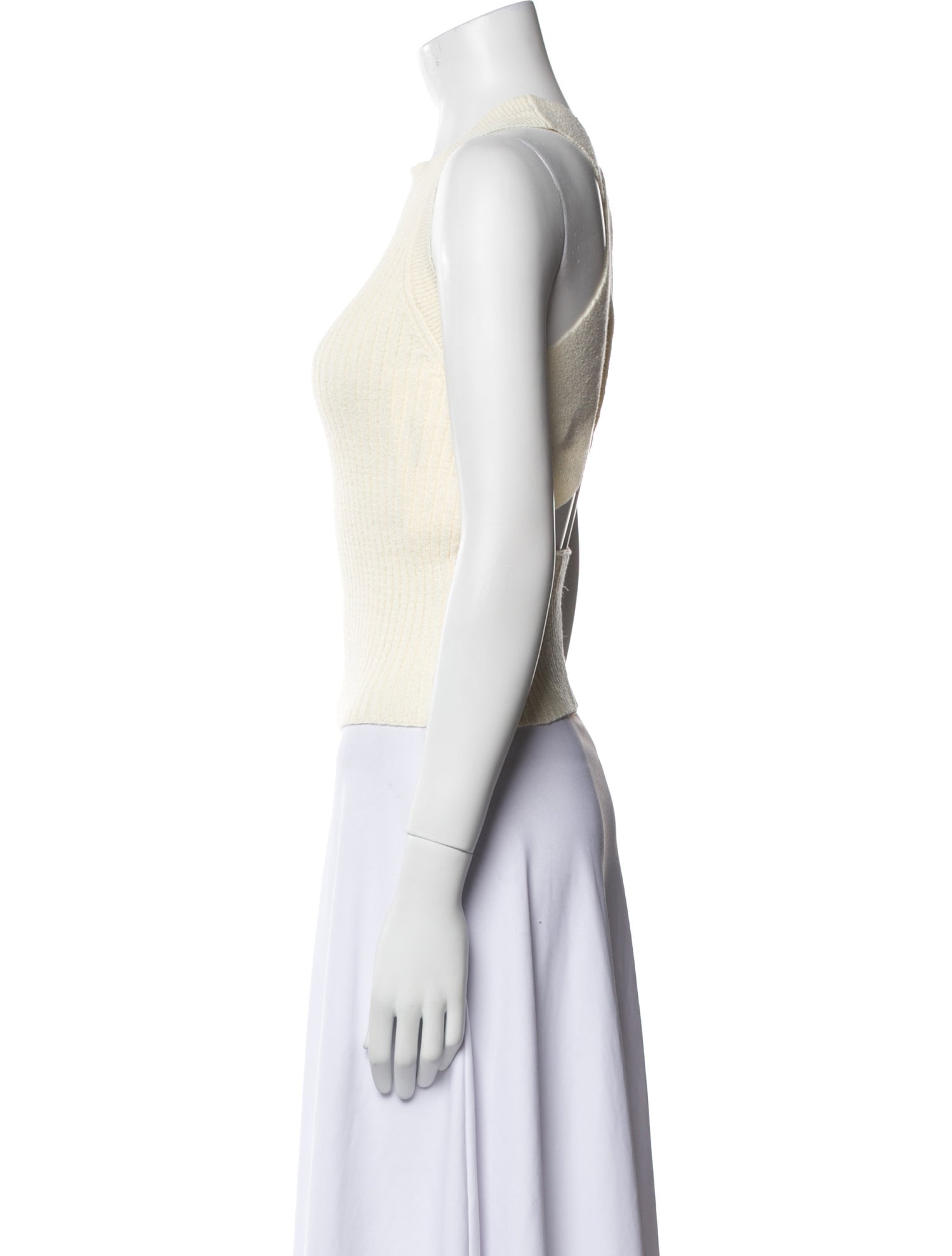 The Line by K Crew Neck Sleeveless Crop Top