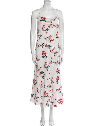 The Line by K Floral Print Midi Length Dress