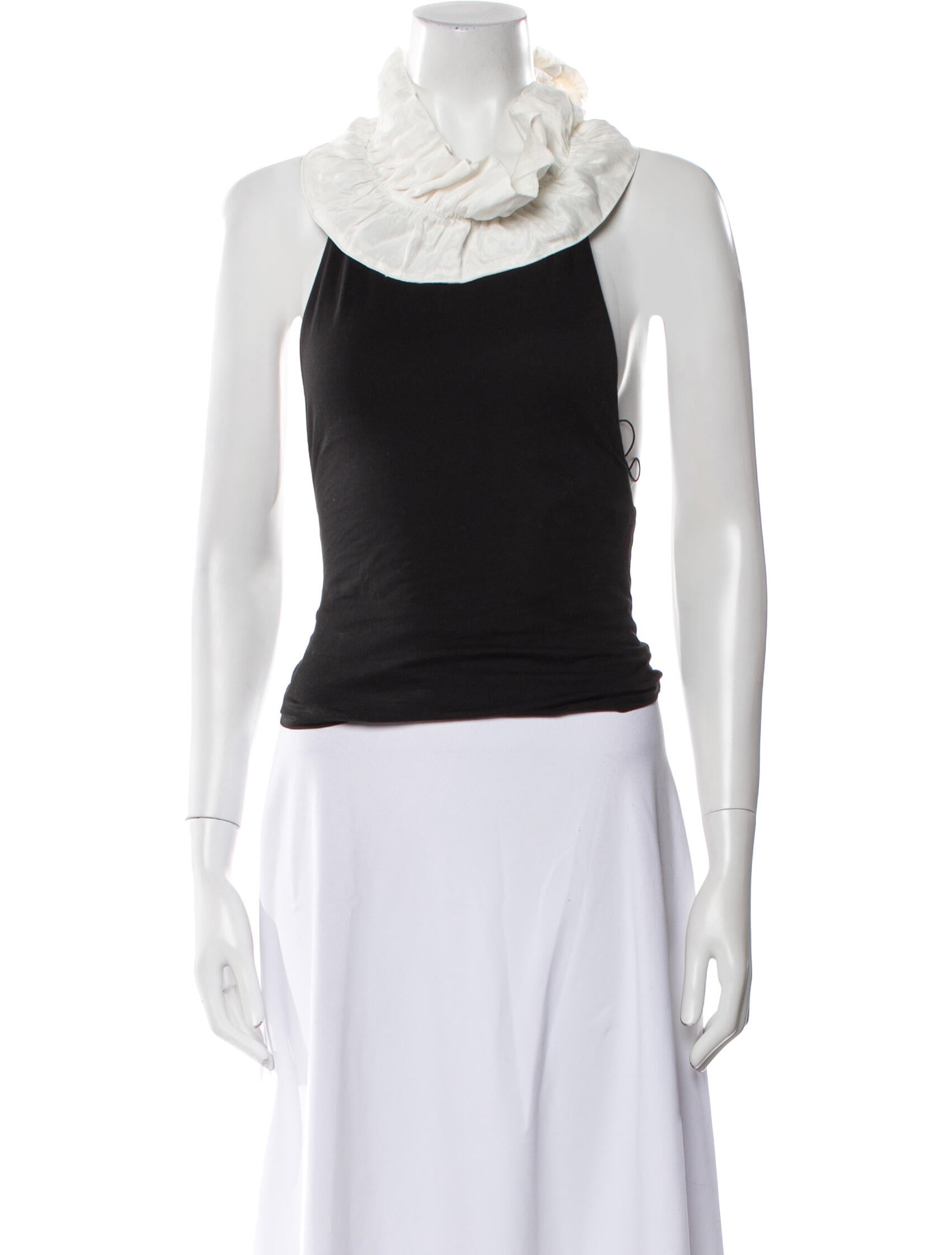 The Line by K Supima Cotton Halterneck Crop Top