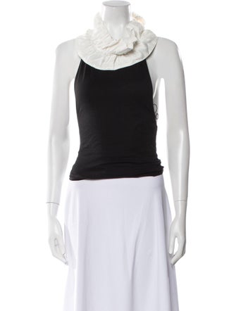 The Line by K Supima Cotton Halterneck Crop Top