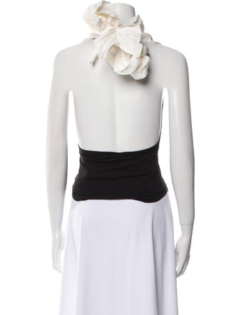 The Line by K Supima Cotton Halterneck Crop Top