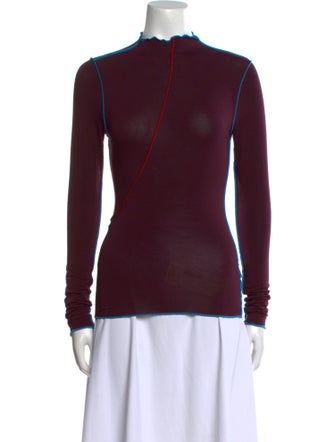 The Line by K Mock Neck Long Sleeve Sweatshirt