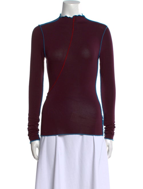 The Line by K Mock Neck Long Sleeve Sweatshirt