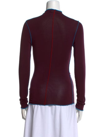 The Line by K Mock Neck Long Sleeve Sweatshirt