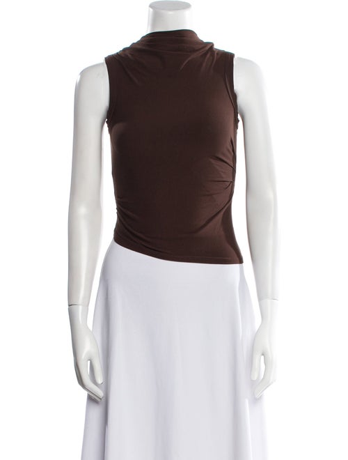 The Line by K Cowl Neck Sleeveless Crop Top