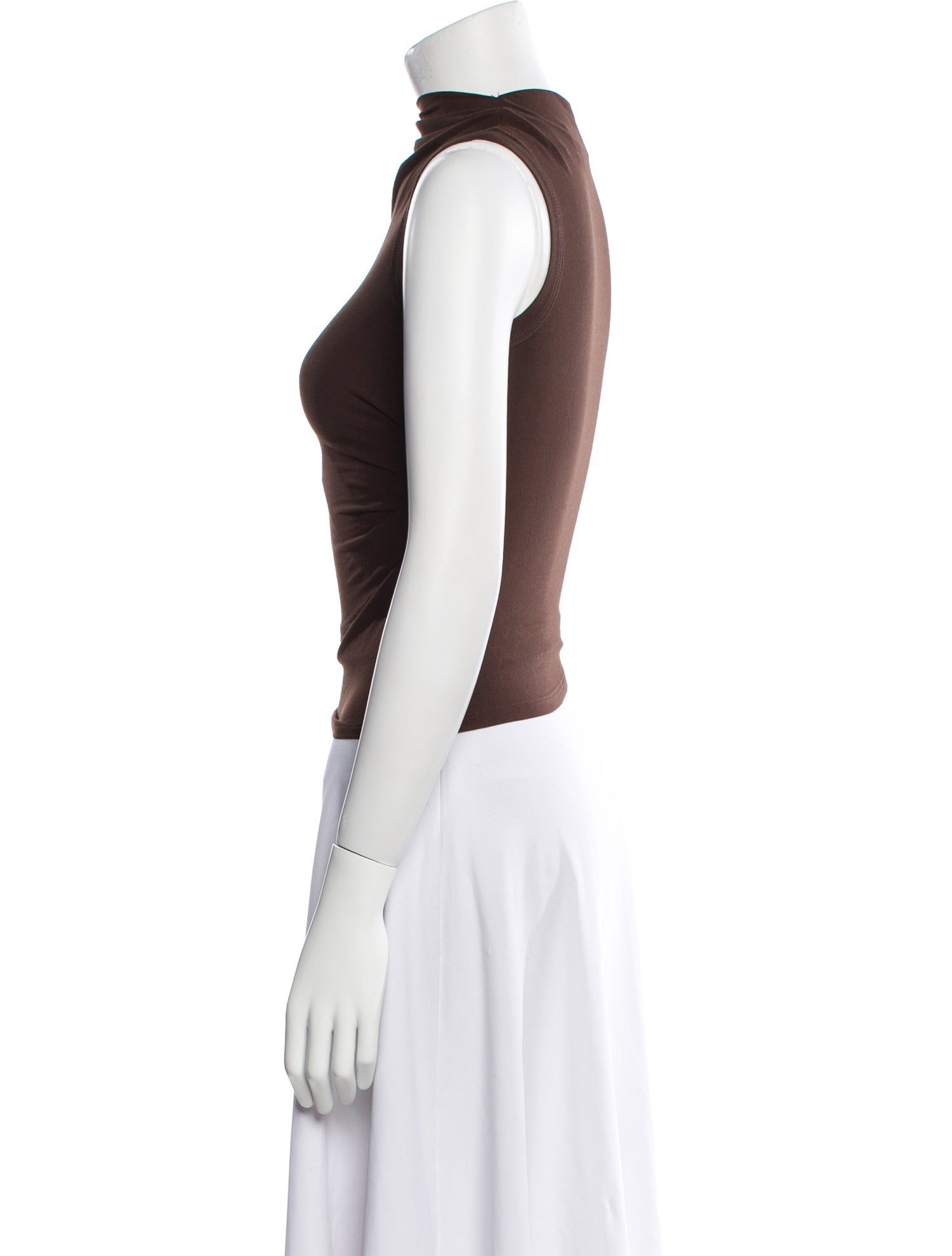 The Line by K Cowl Neck Sleeveless Crop Top