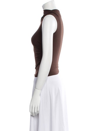The Line by K Cowl Neck Sleeveless Crop Top