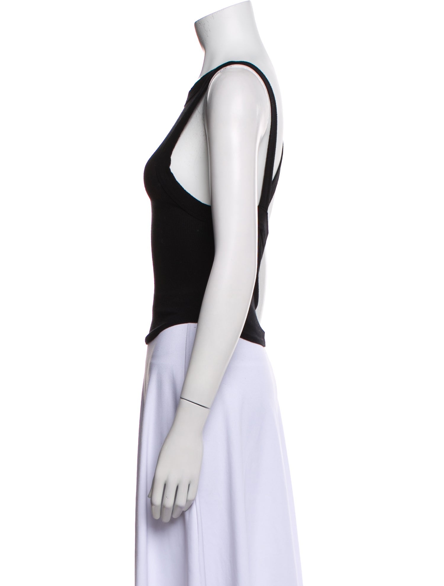 The Line by K Scoop Neck Sleeveless Crop Top