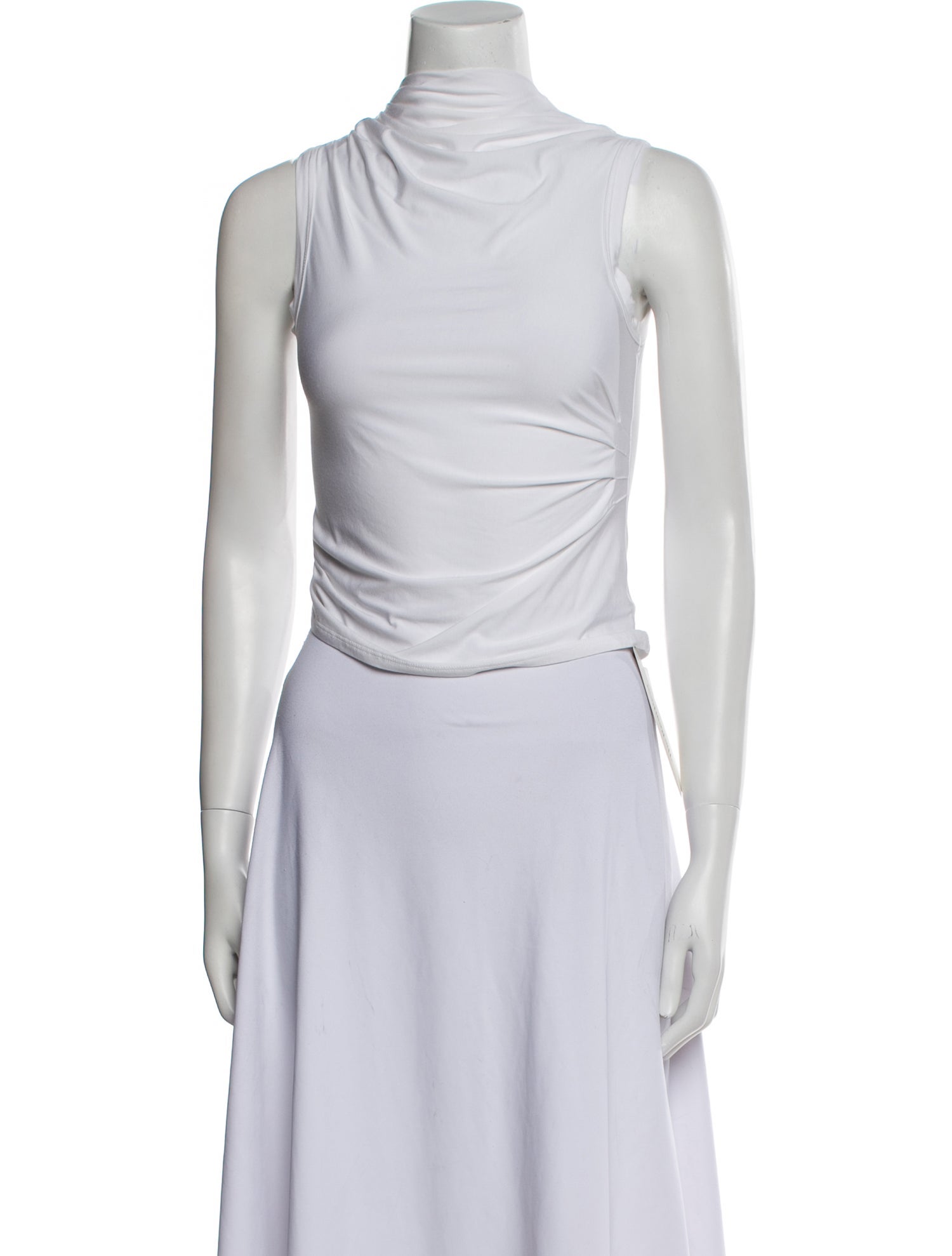 The Line by K Cowl Neck Sleeveless Crop Top