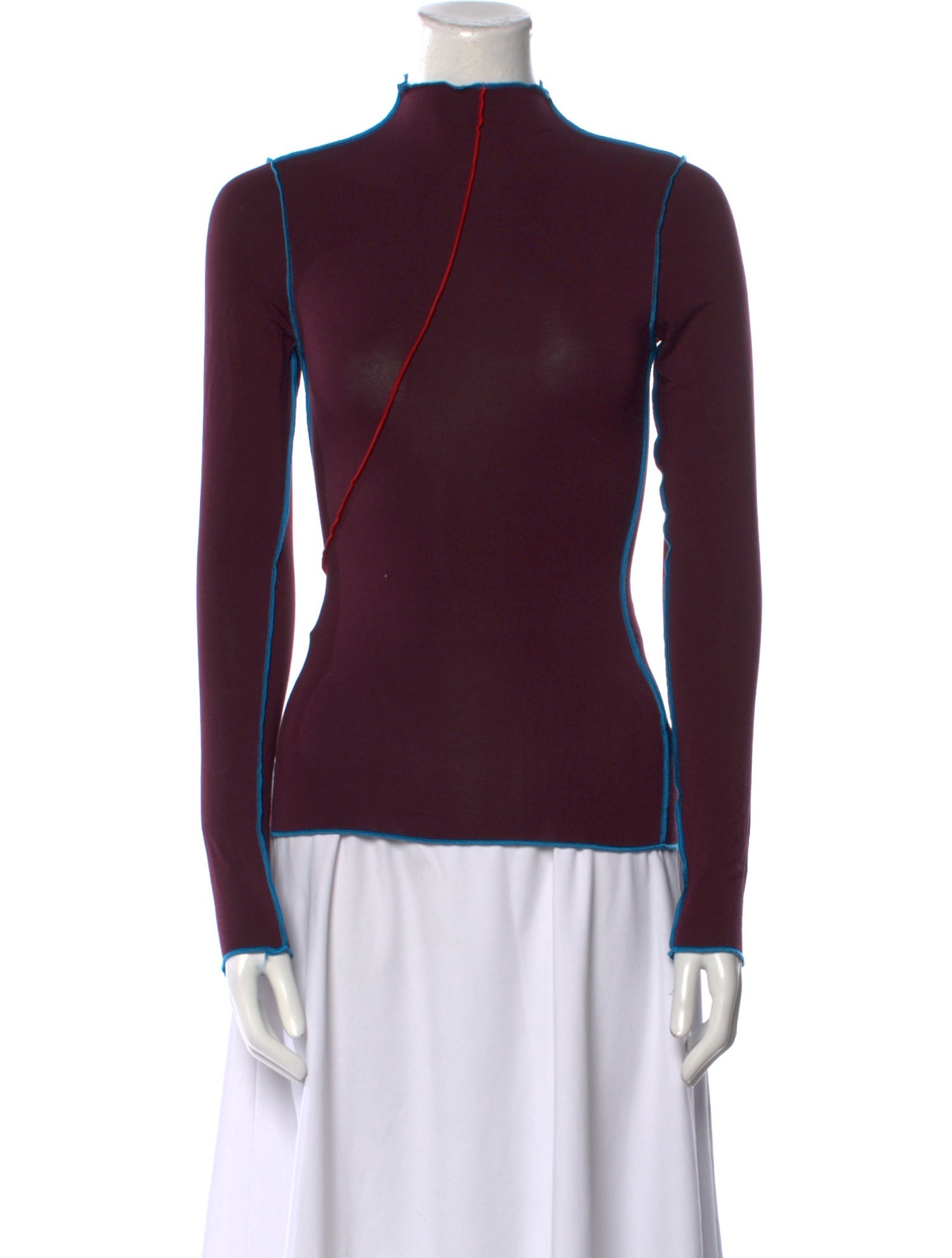 The Line by K Mock Neck Long Sleeve Sweatshirt