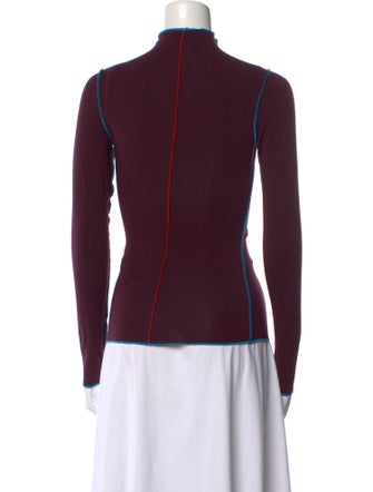 The Line by K Mock Neck Long Sleeve Sweatshirt