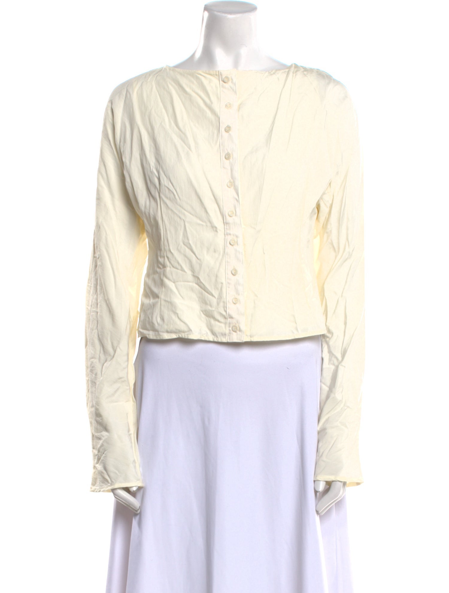 The Line by K Bateau Neckline Long Sleeve Blouse