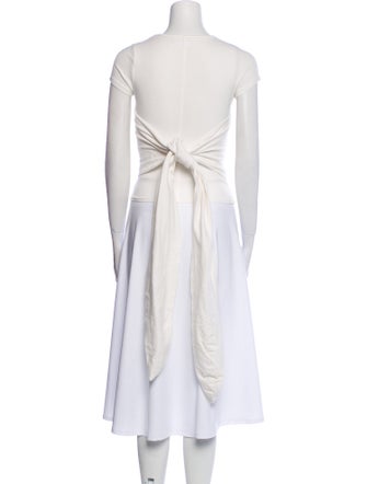 The Line by K Bateau Neckline Short Sleeve Crop Top