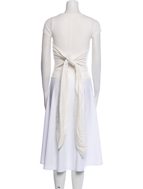 The Line by K Bateau Neckline Short Sleeve Crop Top