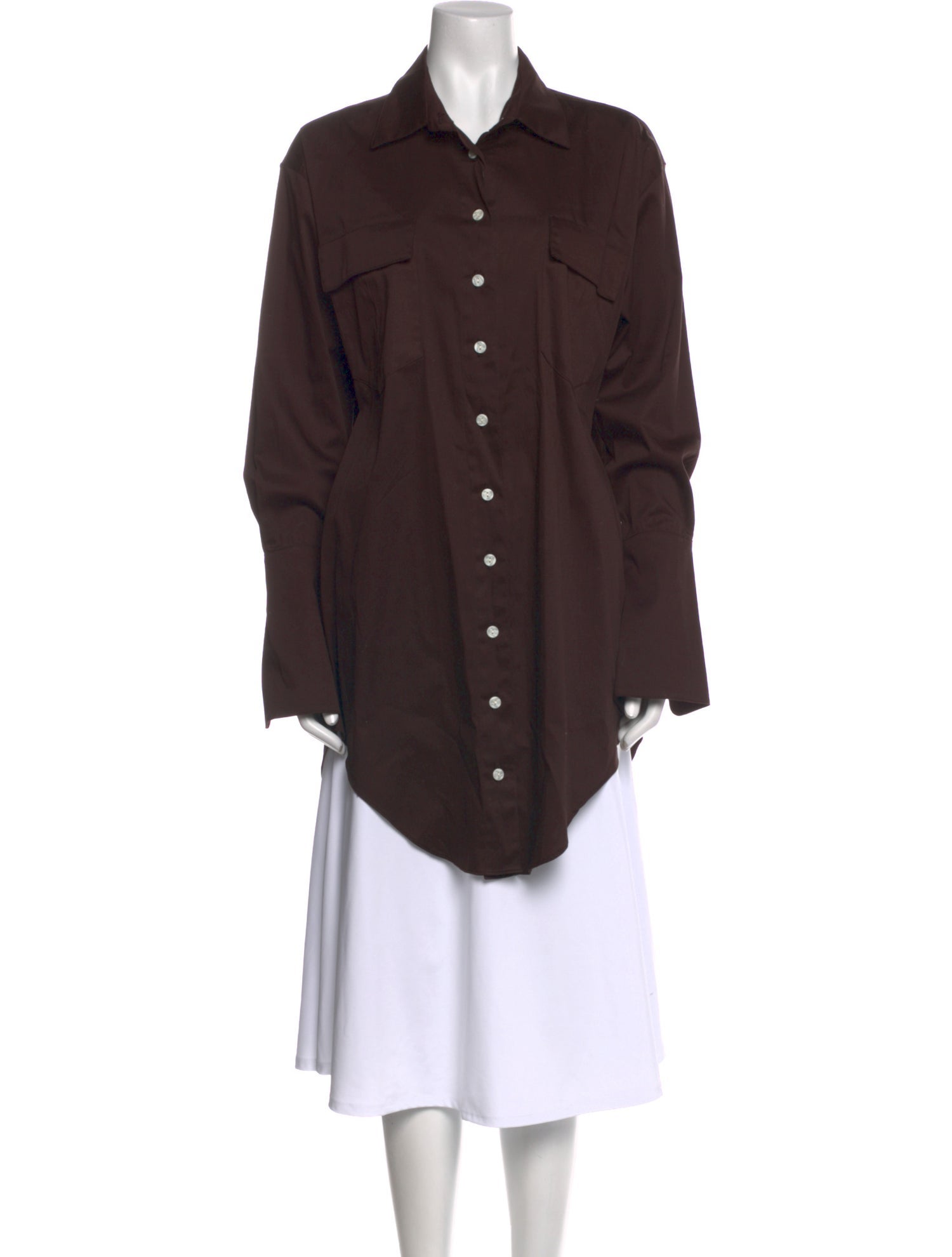 The Line by K Long Sleeve Button-Up Top w/ Tags