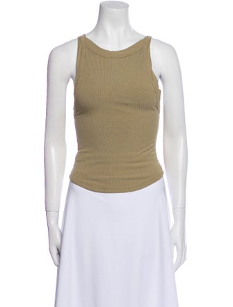 The Line by K Scoop Neck Sleeveless Crop Top
