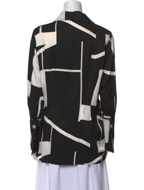 The Line by K Printed Long Sleeve Button-Up Top