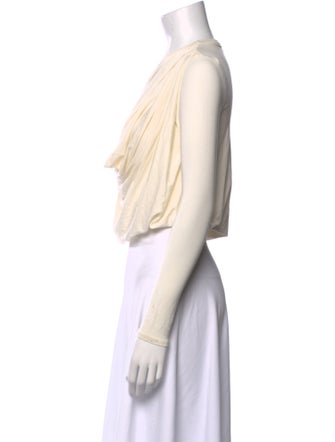 The Line by K Cowl Neck Long Sleeve Crop Top