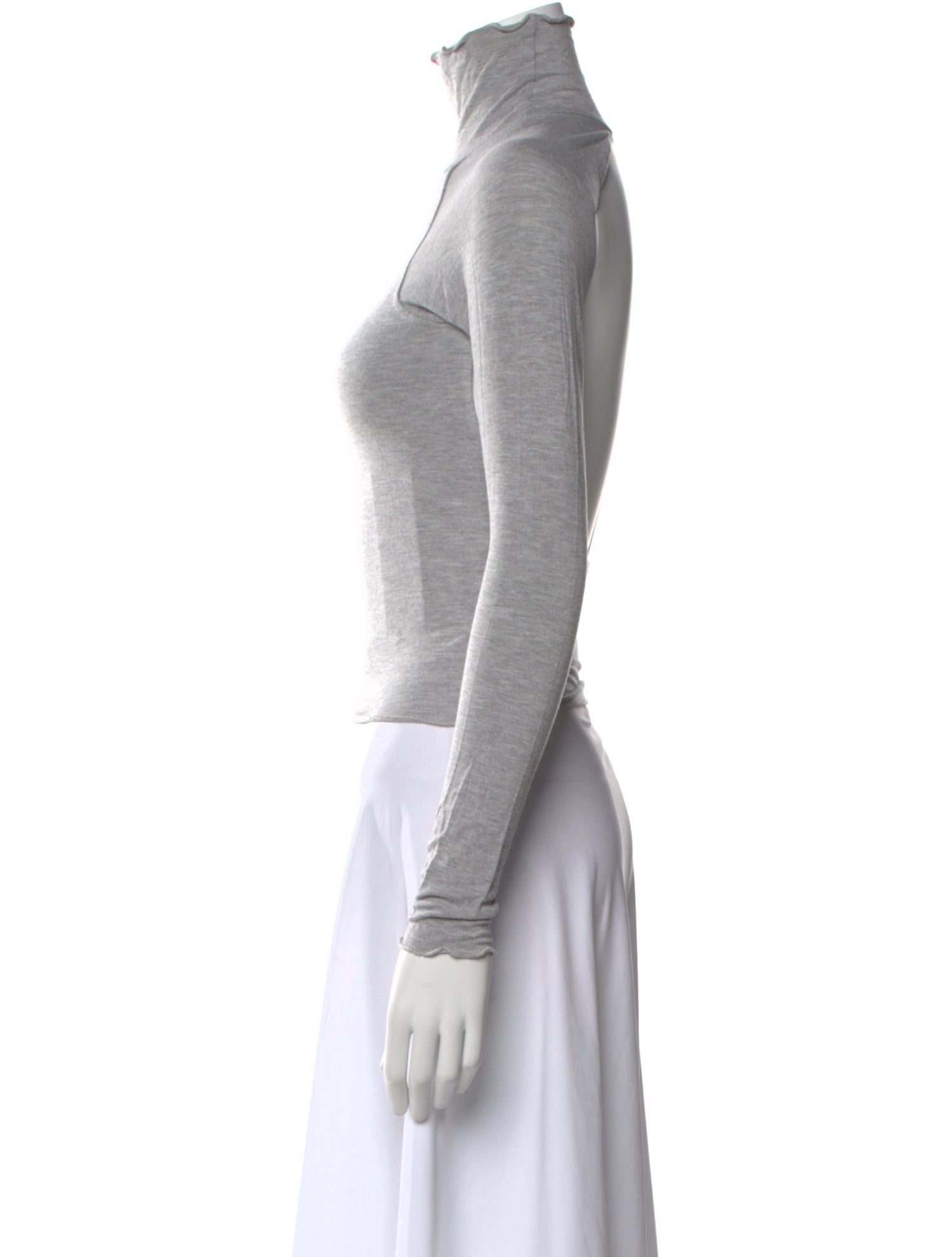 The Line by K Turtleneck Long Sleeve Crop Top