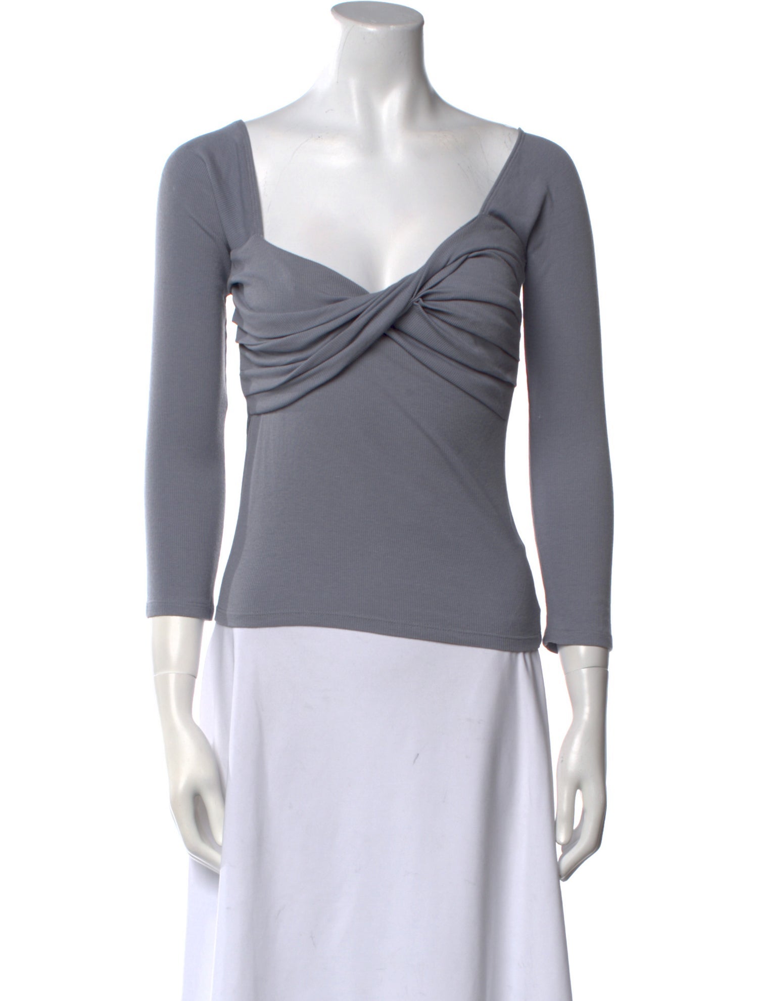 The Line by K Cowl Neck Three-Quarter Sleeve Top