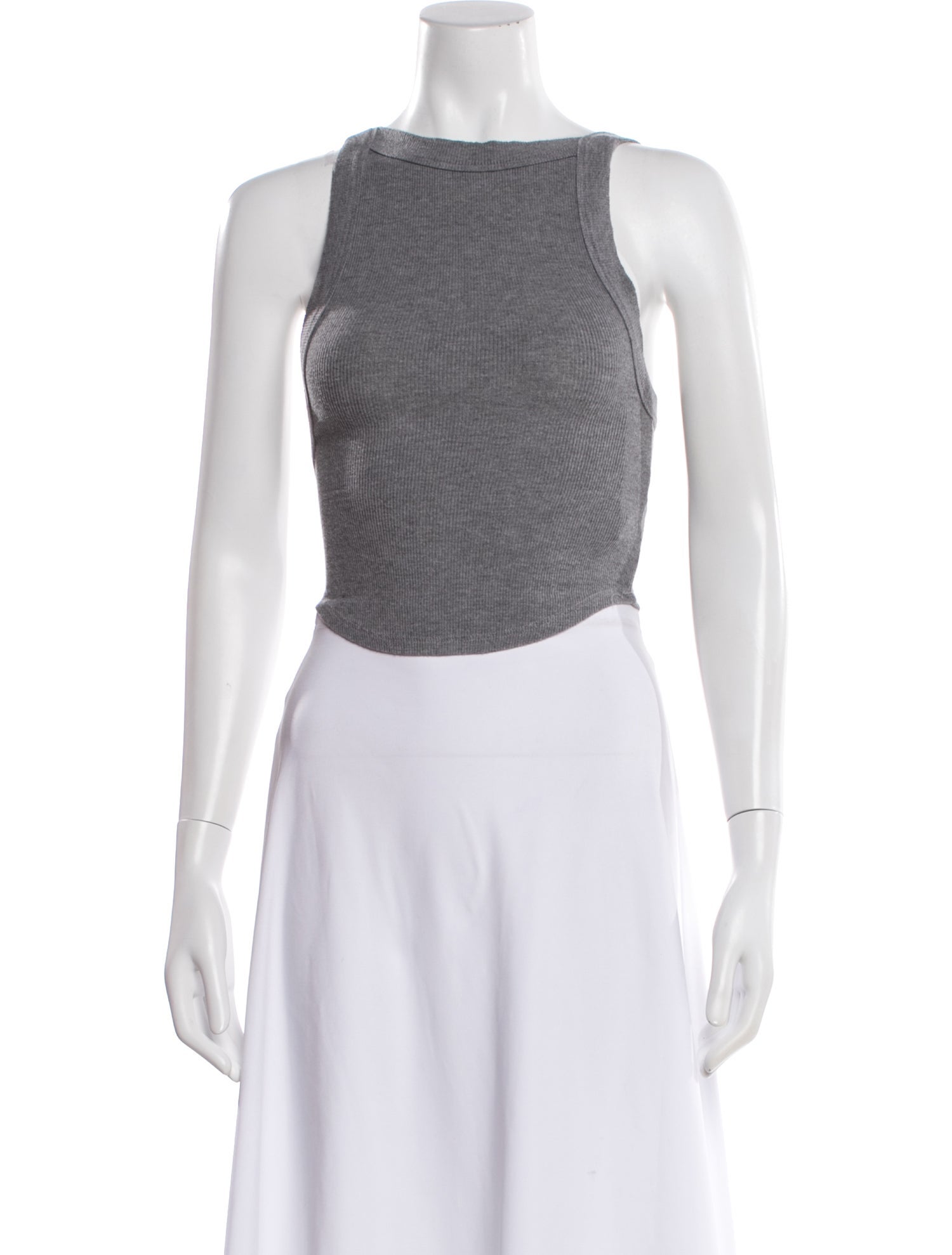The Line by K Crew Neck Sleeveless Crop Top