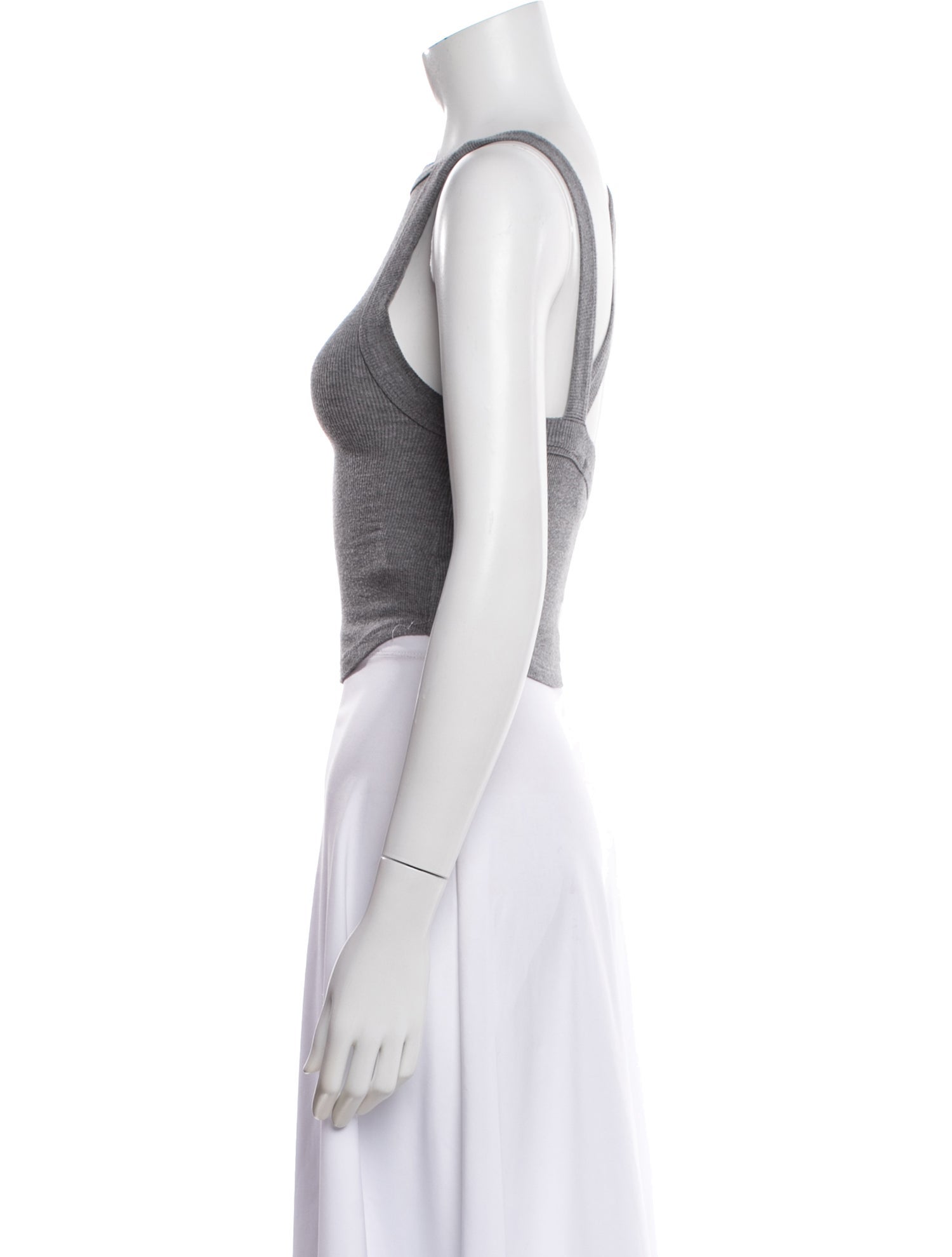 The Line by K Crew Neck Sleeveless Crop Top