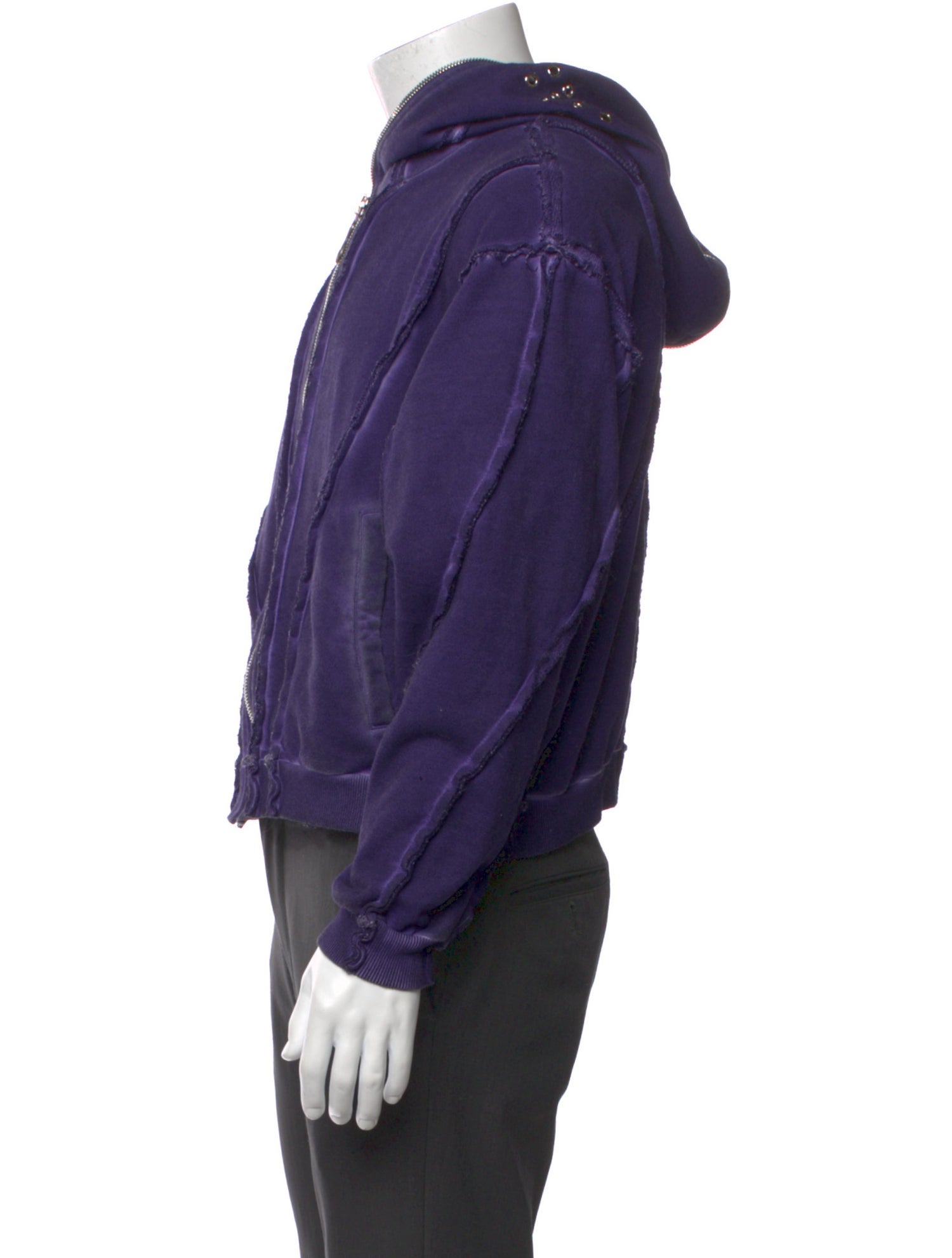 Thug Club Tie-Dye Print V-Neck Hoodie